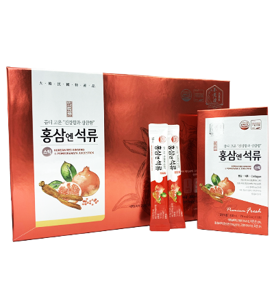 Nước lựu hồng sâm collagen Hàn Quốc Daedong hộp 30 gói x 10ml